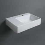 Simas Quasar Umywalka Ścienna 65x45 cm biała QU65D