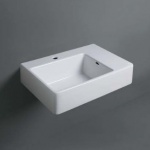 Simas Quasar Umywalka Ścienna 65x45 cm biała QU65S