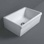 Simas Quasar Zlewozmywak Stawiany na Blat 75x50 cm biała Q500