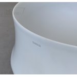 Simas Sharp Umywalka Stawiana na blat 42 cm Tela matt SH02TM