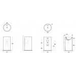 Simas Umywalka cylindryczna 51x83,5cm GTE