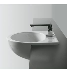 Simas Uni Umywalka półwpuszczana w blat 56,5x43cm S58/S 58