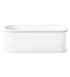 Simas Vasche de bagno Wanna żeliwna emalia na zewnątrz i wewnątrz 170x77x61 cm biały 40100