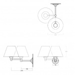 Simas Victoria Kinkiet bez klosza chrom 45MOB19/45 MOB19
