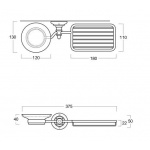 Simas Victoria Uchwyt uniwersalny chrom 260210
