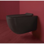 Simas Vignoni Miska WC wisząca bezrantowa Rimless z deską wolnoopadającą antracyt mat VI18ANTRACITEMAT+VI004ANTRACITEMAT