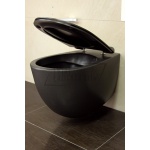 Simas Vignoni Miska WC wisząca bezrantowa Rimless z deską wolnoopadającą antracyt mat VI18ANTRACITEMAT+VI004ANTRACITEMAT