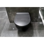 Simas Vignoni Miska WC wisząca bezrantowa Rimless z deską wolnoopadającą czarny mat VI18NEROMAT+VI004NEROMAT