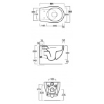 Simas Vignoni Miska WC wisząca bezrantowa Rimless z deską wolnoopadającą czarny mat VI18NEROMAT+VI004NEROMAT