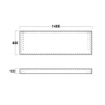 Simas Vignoni Półka Ścienna 140x46cm VIM2/VIM 2