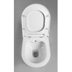 Smart X Avva Miska WC wisząca bezrantowa z funkcją bidetu53x35,5 cm z deską wolnoopadającą biała 100315 100787