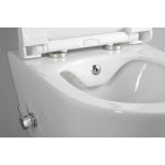 Smart X Avva Miska WC wisząca bezrantowa z funkcją bidetu53x35,5 cm z deską wolnoopadającą biała 100315 100787