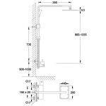 Steinberg 120 Zestaw Natryskowy Ścienny chrom 1202760