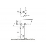 STEINBERG SERIA 100 Bateria prysznicowa ścienna z mieszaczem chrom 100 1220 / 1001220 / 100.1220