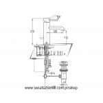 STEINBERG SERIA 100 bateria umywalkowa z automatycznym korkiem 100 1750 / 1001750 / 100.1750