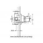 STEINBERG SERIA 100 jednouchwytowa bateria termostatyczna, natryskowa 100 4210 / 1004210 / 100.4210