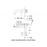 STEINBERG SERIA 100 jednouchwytowa bateria umywalkowa ścienna, chrom 100 1801 / 1001801 / 100.1801
