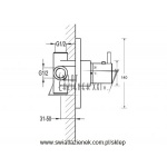 STEINBERG SERIA 100 jednouchwytowa bateria termostatyczna , element zewnętrzny, chrom 100 4202 / 1004202 / 100.4202