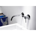 STEINBERG SERIA 100 jednouchwytowa bateria umywalkowa ścienna, chrom 100 1816 / 1001816 / 100.1816