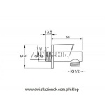 STEINBERG SERIA 100 kolanko naścienne 1/2” 100 1660 / 1001660 / 100.1660