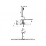 STEINBERG SERIA 100 Nablatowa słuchawka prysznicowa 100 1630 / 1001630 / 100.1630