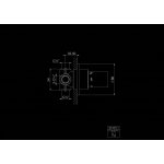      STEINBERG SERIA 100 Przełącznik podtynkowy 3-drożny Chrom 100.4372.1 / 10043721 WYPRZEDAŻ MAGAZYNOWA!!