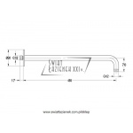  STEINBERG SERIA 100 ramie prysznicowe montowane do ściany 450mm 100 7910 / 1007910 / 100.7910 NA MAGAZYNIE