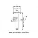 STEINBERG SERIA 100 ramie deszczownicy montowane do sufitu 120 mm 100 1571 / 1001571 / 100.1571