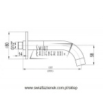 STEINBERG SERIA 100 wylewka wannowa/umywalkowa/prysznicowa 100 2300 / 1002300 / 100.2300