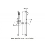 STEINBERG SERIA 100 zestaw prysznicowy 900mm – 100 1622 / 1001622 / 100.1622