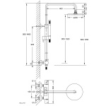 STEINBERG SERIA 100 zestaw prysznicowy z baterią termostatyczną 100 2721 / 1002721 / 100.2721