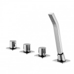 STEINBERG SERIA 120 4-otworowa bateria wannowa / prysznicowa chrom 120 2480 1 / 12024801 / 120.24801