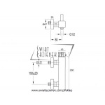 STEINBERG SERIA 120 Bateria prysznicowa ścienna z mieszaczem chrom 120 1200 / 1201200 / 120.1200