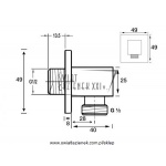 STEINBERG SERIA 120 kolanko naścienne 1/2” 120 1660 / 1201660 / 120.1660