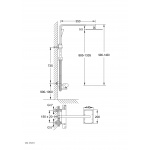 STEINBERG SERIA 120 zestaw prysznicowy z baterią termostatyczną 120 2720 1 / 12027201 / 120.27201