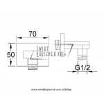 STEINBERG SERIA 135 kolanko naścienne 1/2” 135 1660 / 1351660 / 135.1660