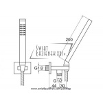 STEINBERG SERIA 135 słuchawka prysznicowa z kolankiem  135 1670 / 1351670 / 135.1670