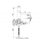 STEINBERG SERIA 160 Bateria umywalkowa bez korka automatycznego 160 2500 / 1602500 / 160.2500