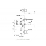 STEINBERG SERIA 170 bateria umywalkowa 3-otworowa, chrom 170 1900 / 1701900 / 170.1900