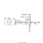 STEINBERG SERIA 200 bateria prysznicowa podtynkowa, element zewnętrzny 200 2250 / 2002250 / 200.2250