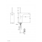 STEINBERG SERIA 200 Bateria bidetowa, element zewnętrzny chrom 200 1300 / 2001300 / 200.1300 