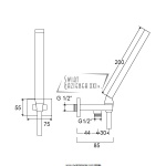 STEINBERG SERIA 200 słuchawka prysznicowa z kolankiem  200 1670 / 2001670 / 200.1670