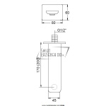 STEINBERG SERIA 200 wylewka wannowa/umywalkowa/prysznicowa 200 2300 / 2002300 / 200.2300