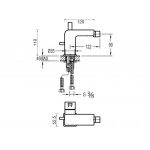 STEINBERG SERIA 210 Bateria bidetowa, element zewnętrzny chrom 210 1300 / 2101300 / 210.1300 NA MAGAZYNIE