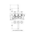 STEINBERG SERIA 250 3-otworowa bateria umywalkowa, nablatowa, chrom 250 2000 / 2502000 / 250.2000