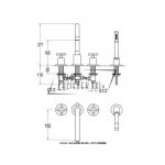 STEINBERG SERIA 250 4-otworowa bateria wannowa / prysznicowa chrom 250 2400 / 2502400 / 250.2400