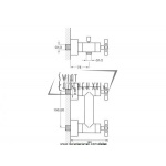 STEINBERG SERIA 250 Bateria prysznicowa ścienna z mieszaczem chrom 250 1200 / 2501200 / 250.1200