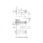 STEINBERG SERIA 250 Bateria wannowo-prysznicowa z mieszaczem  1/2” chrom 250 1100 / 2501100 / 250.1100