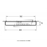 STEINBERG SERIA 450 wieszak na ręcznik 600mm 450 2600 / 4502600 / 450.2600