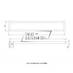 STEINBERG SERIA 460 podwójny wieszak na ręcznik 460 2550 / 4602550 / 460.2550